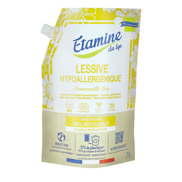 Etamine du Lys - Eco-recharge lessive liquide hypoallergénique camomille 1L