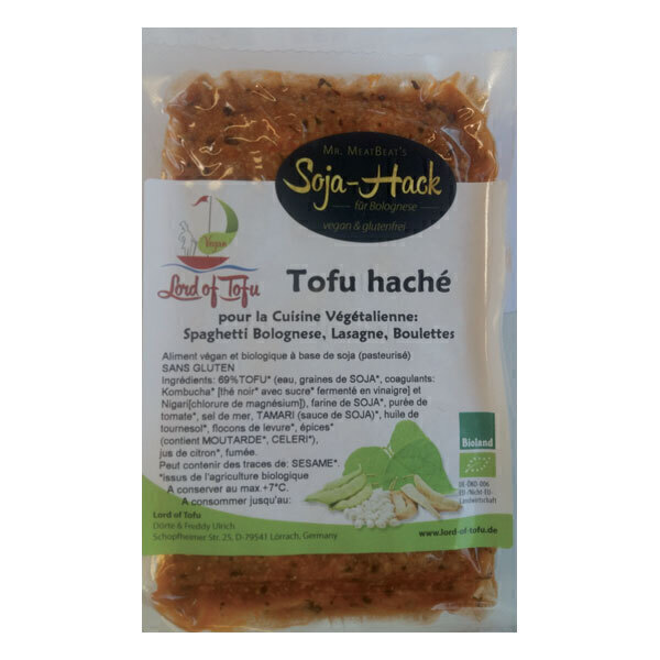 Lord of Tofu - Tofu haché pour bolognaise vegan 150g Lord of Tofu - Tofu haché pour bolognaise vegan 150g