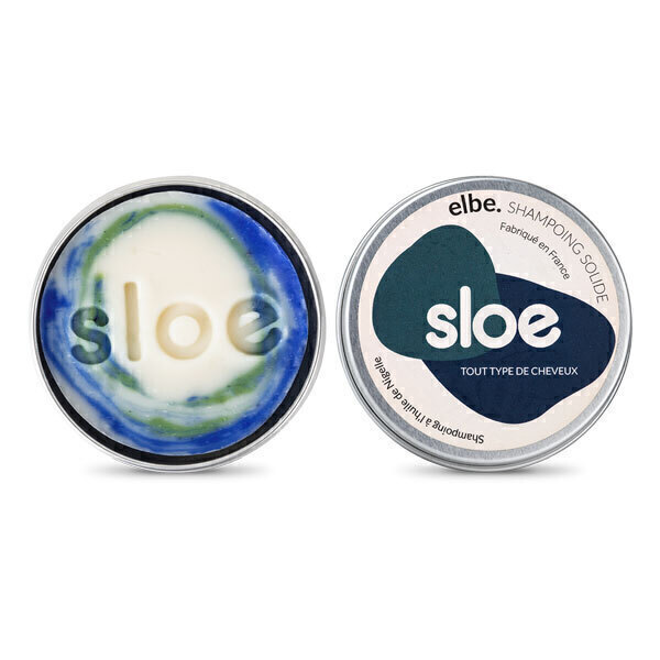 Sloe - Shampoing solide Elbe avec boîte 55g Sloe - Shampoing solide Elbe avec boîte 55g