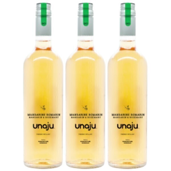 Vinaccus - Unaju Mandarine Romarin Bio, 3 bouteilles de  75CL