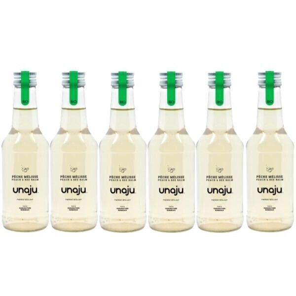 Vinaccus - Unaju Pêche Mélisse Bio, 6 bouteilles de 25CL