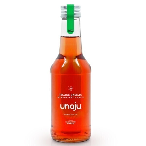 Vinaccus - Unaju Fraise Basilic Bio, 12 bouteilles de 25CL