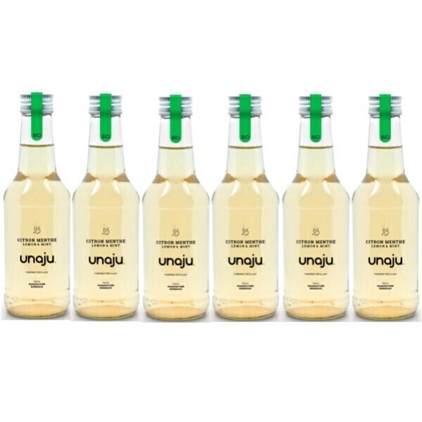 Vinaccus - Unaju Citron Menthe Bio, 6 bouteilles de 25CL