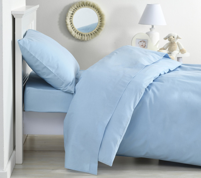 Housse De Couette 80x1 Cm Coton Bio Bleu Ciel P Tit Basile