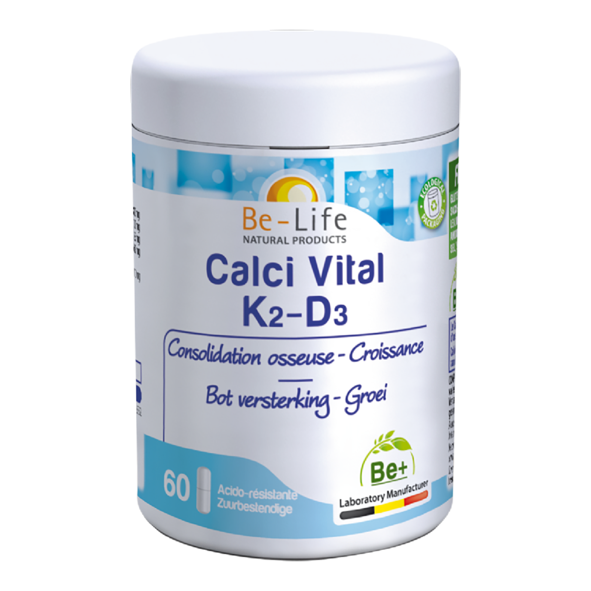 Be-Life - Calci Vital K2-D3 60 gélules