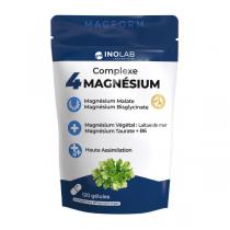 Laboratoire Inolab - 4 magnésium synergiques: Mg végétal bio, Mg bisglycinate....