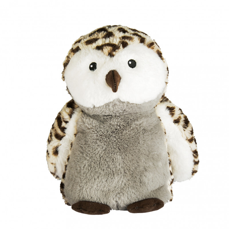 Pelucho - Peluche Bouillotte Hibou - Made in France