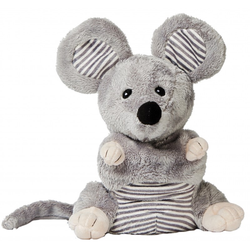 Pelucho - Peluche Bouillotte Souris - Made in France