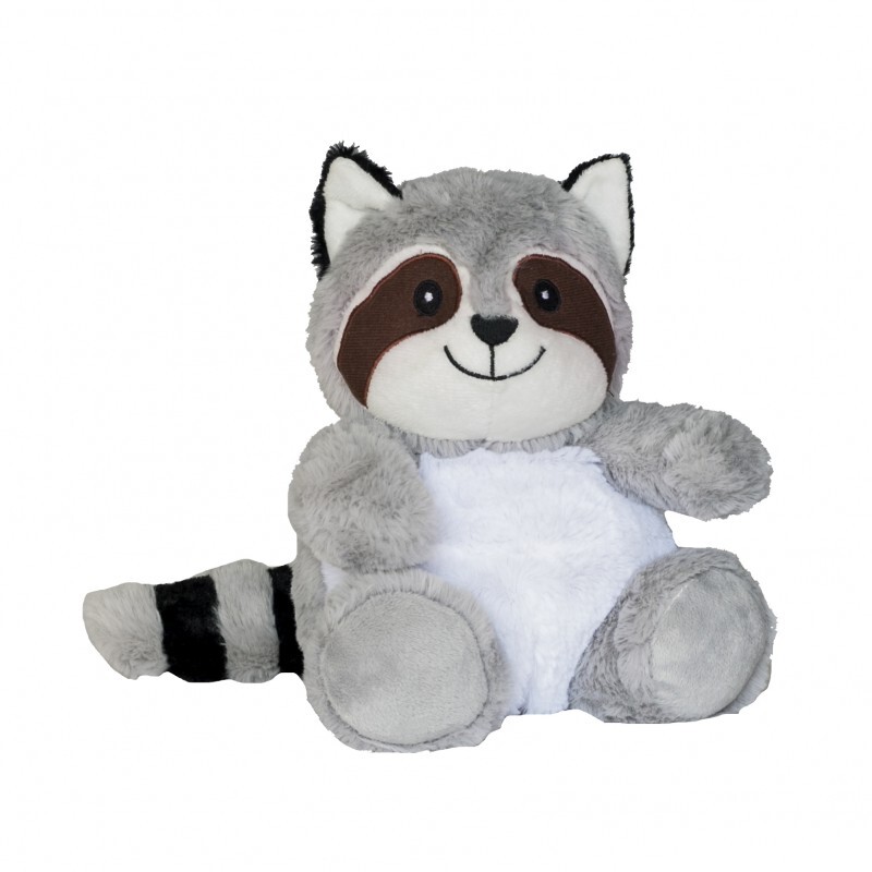 Pelucho - Peluche Bouillotte Raton Laveur - Made in France