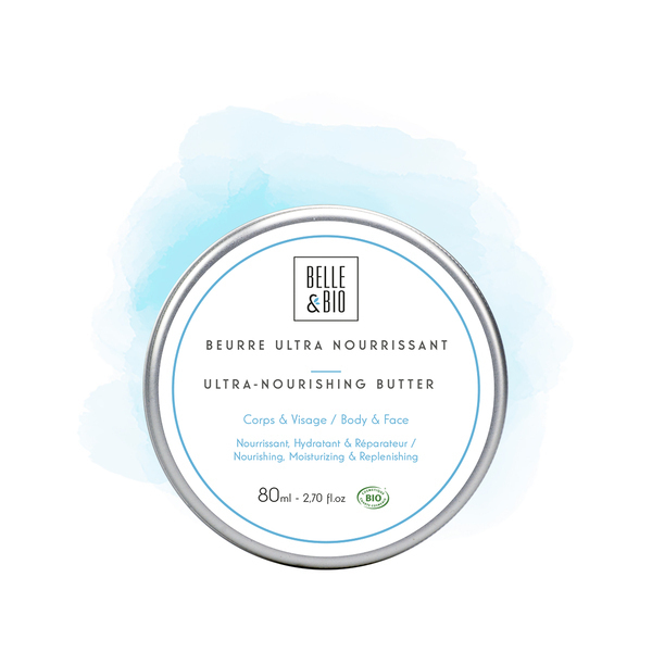 Belle & Bio - Beurre Ultra Nourrissant - 80ml - Certifie Cosmos par Ecocert Belle & Bio - Beurre Ultra Nourrissant - 80ml - Certifie Cosmos par Ecocert