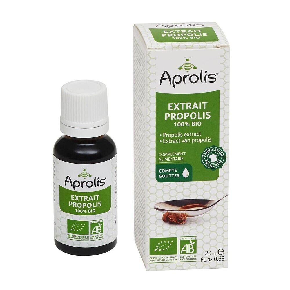 Aprolis - Extrait de Propolis 100% 20ml Bio Aprolis - Extrait de Propolis 100% 20ml Bio