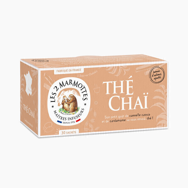Les 2 Marmottes - Thé Chaï (Les 2 Marmottes) - Boîte 30 Sachets