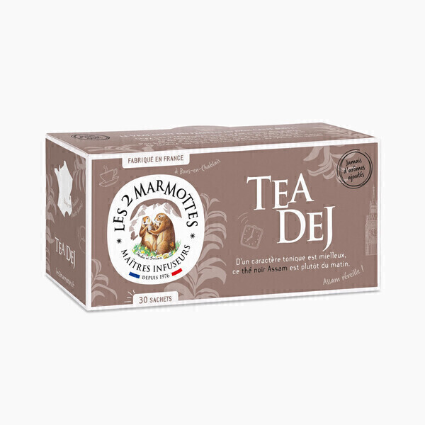 Les 2 Marmottes - Thé Tea Dej (Les 2 Marmottes) - Boîte 30 Sachets