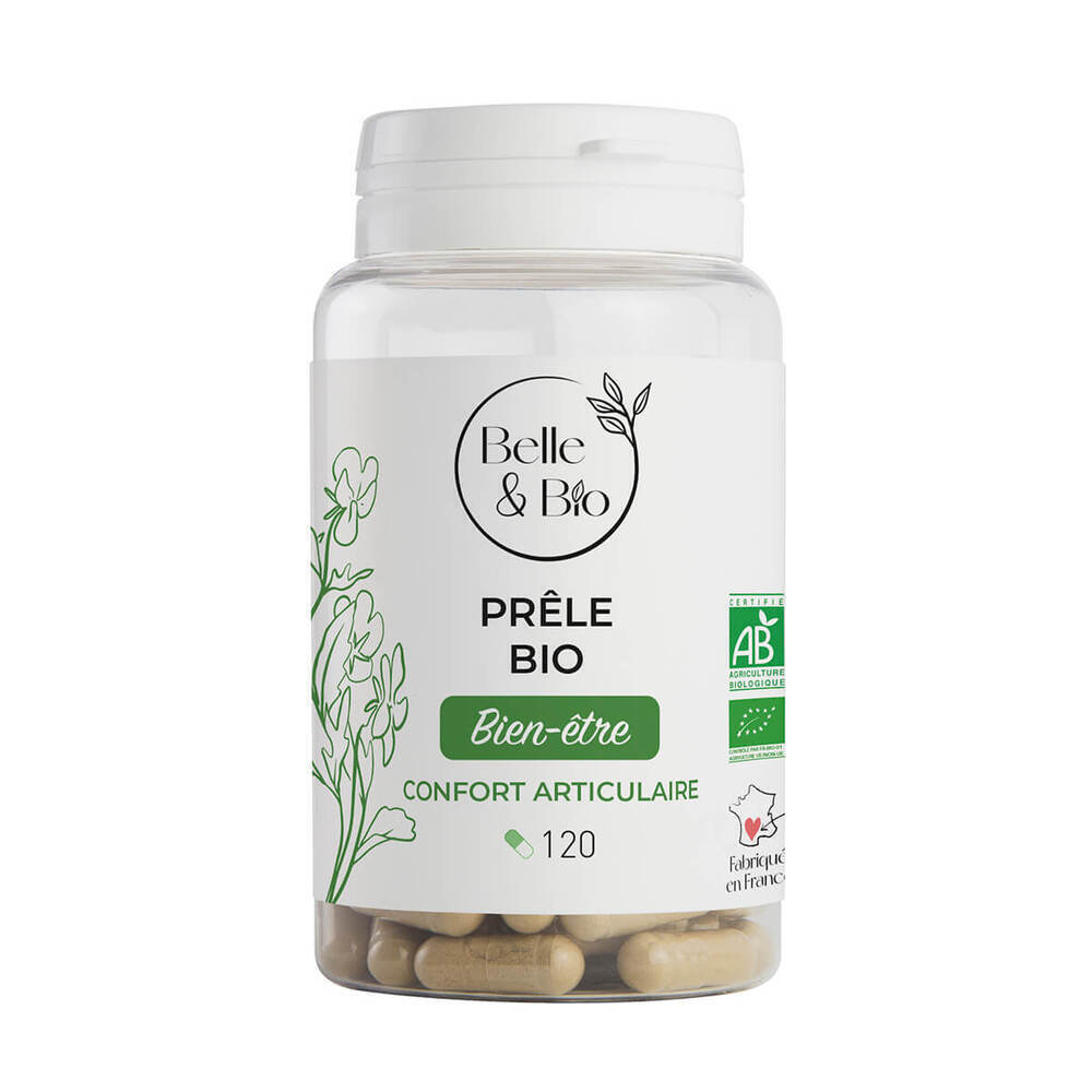 Belle & Bio - Prêle Bio - Articulation - 120 Gélules - Certifié AB par Ecocert