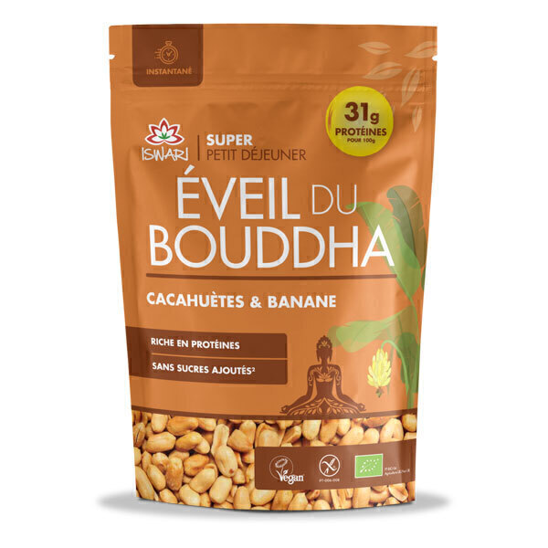 Iswari - Eveil du Bouddha Cacahuètes et Banane 360g