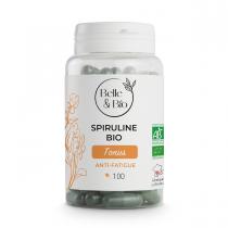 Belle & Bio - Spiruline Bio - Tonus - 100 Gélules - Certifié AB par Ecocert