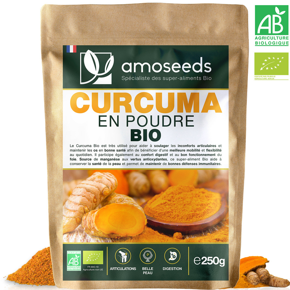 amoseeds - Curcuma en Poudre Bio 250g