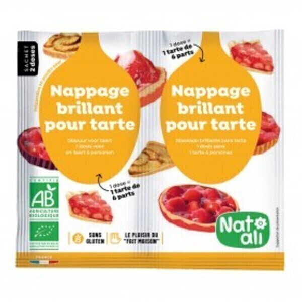 Natali - Nappage brillant pour tartes 2x10g bio