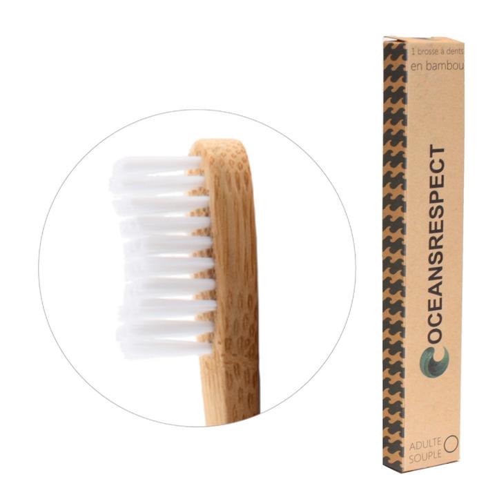 Oceansrespect - Brosse à dents en bambou - Adulte - Souple Oceansrespect - Brosse à dents en bambou - Adulte - Souple