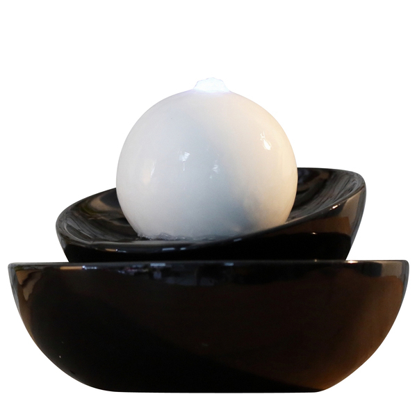 Zen' Light - Fontaine d'Intérieur en Céramique Zen Flow avec Eclairage Led Zen' Light - Fontaine d'Intérieur en Céramique Zen Flow avec Eclairage Led