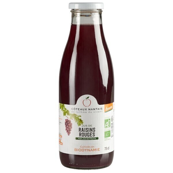 Côteaux Nantais - Jus raisins rouges 75 cl Demeter Côteaux Nantais - Jus raisins rouges 75 cl Demeter