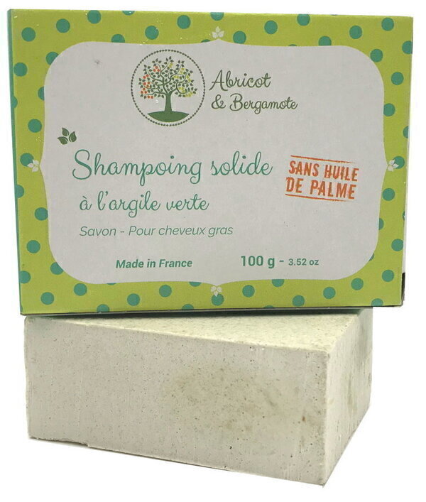 Abricot et Bergamote - Shampoing solide - Argile
