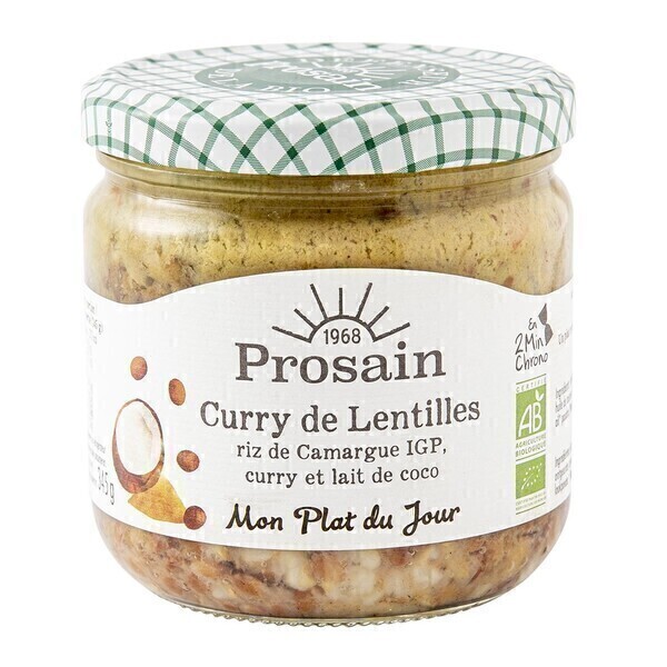 ProSain - Curry de lentilles à l'indienne 38.8cl bio