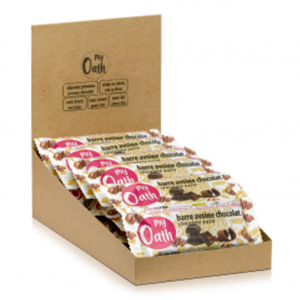 My Oath - Lot de 17+3 Barres Avoine-Chocolat enrobée de chocolat Bio 50g My Oath - Lot de 17+3 Barres Avoine-Chocolat enrobée de chocolat Bio 50g