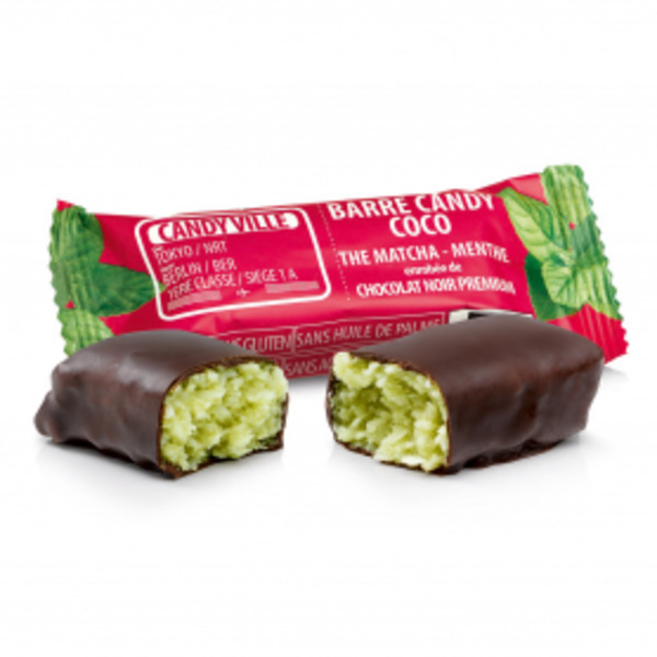 Candy Ville - Barre Candy Coco Matcha Menthe 50g Bio