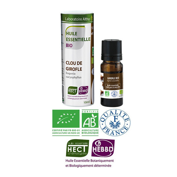 Laboratoire Altho - Girofle Huile Essentielle Bio Chemotypee - 10ml Laboratoire Altho - Girofle Huile Essentielle Bio Chemotypee - 10ml