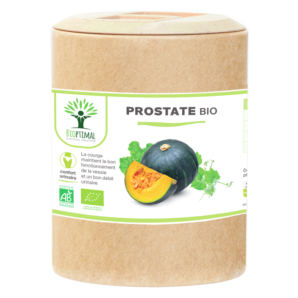 Bioptimal - Prostate Bio - Complement alimentaire Courge Ortie - 200 gelules