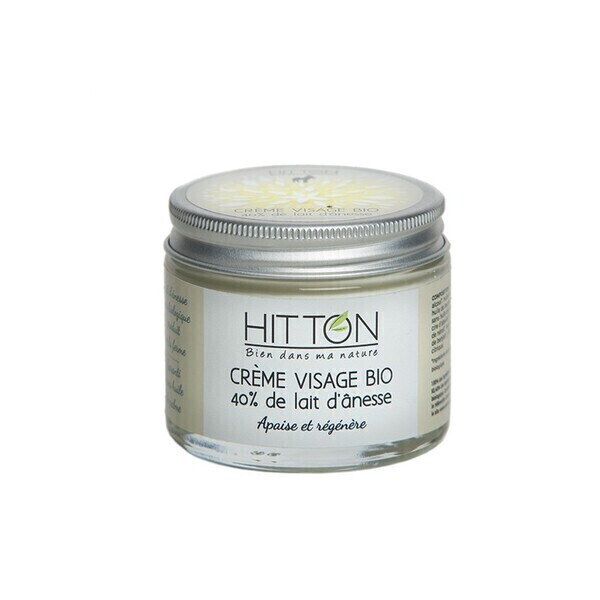 Hitton - Crème visage bio 40% de lait d'ânesse
