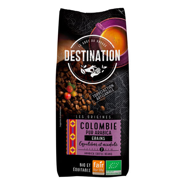 Destination - Café grain Colombie pur arabica 1kg