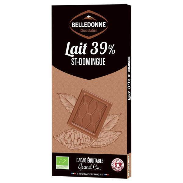 Belledonne - Chocolat au lait de St-Domingue 100g