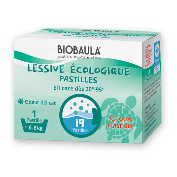 Biobaula - Lessive écologique 19 pastilles