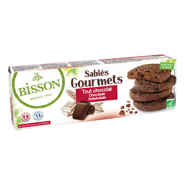 Bisson - Sablés gourmets tout chocolat 150g