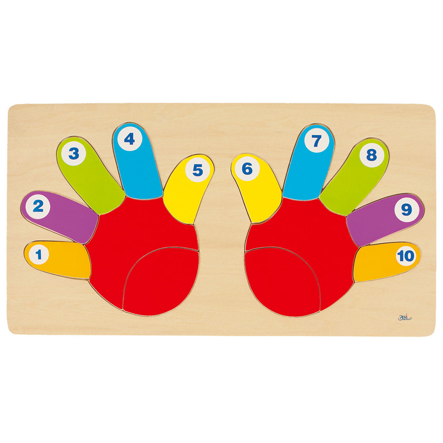 Goki - Puzzle Les doigts de la main 14 pièces Goki - Puzzle Les doigts de la main 14 pièces