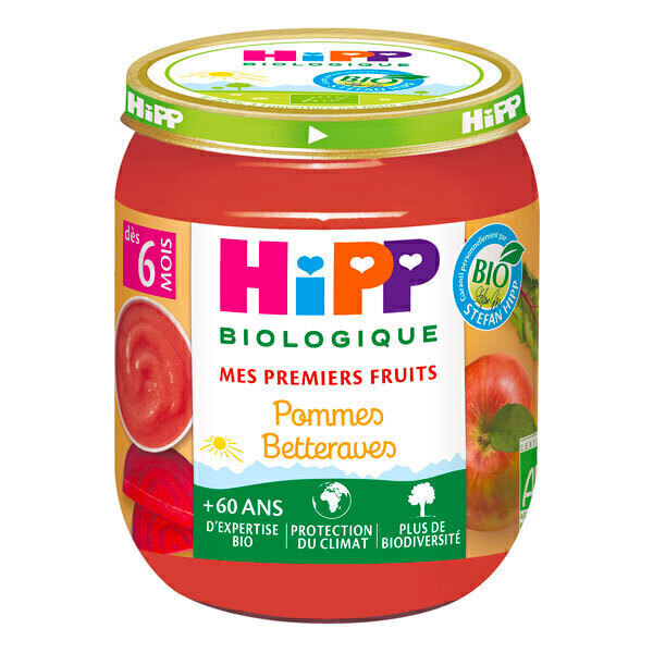 HiPP - Pommes betteraves dès 6 mois - 125g