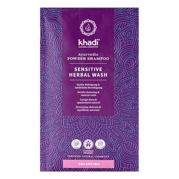Khadi - Shampoing en poudre Sensitive Herbal Wash 50g