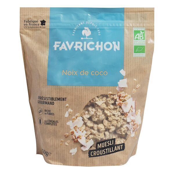 Favrichon - Muesli croustillant noix de coco 450gr Bio