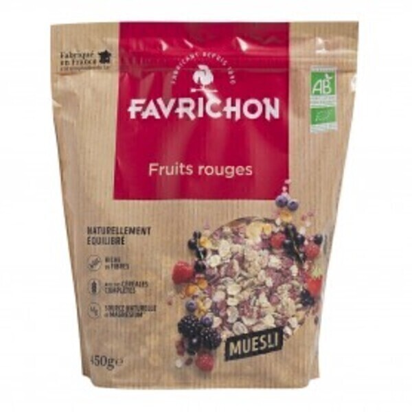 Favrichon - Muesli fruits rouges 450g Bio