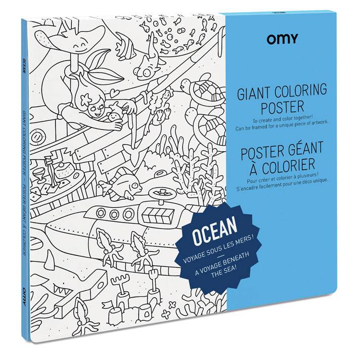 OMY - Poster à colorier - Océan OMY - Poster à colorier - Océan