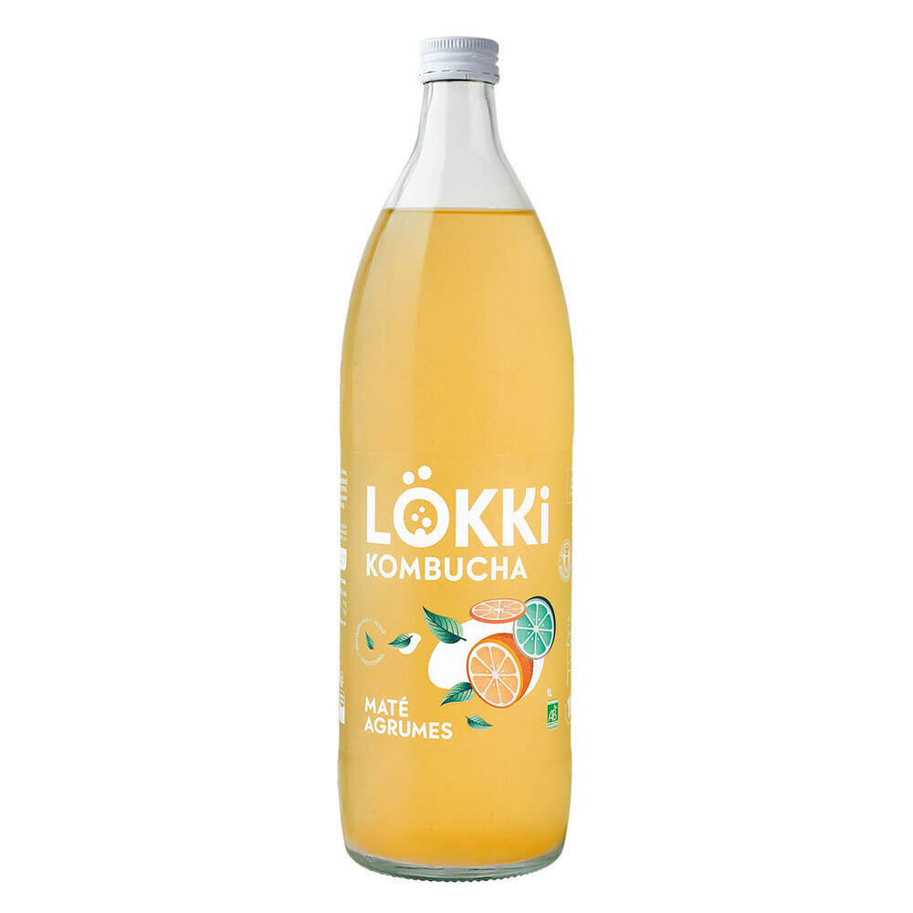 Lökki - Kombucha maté et agrumes 1L