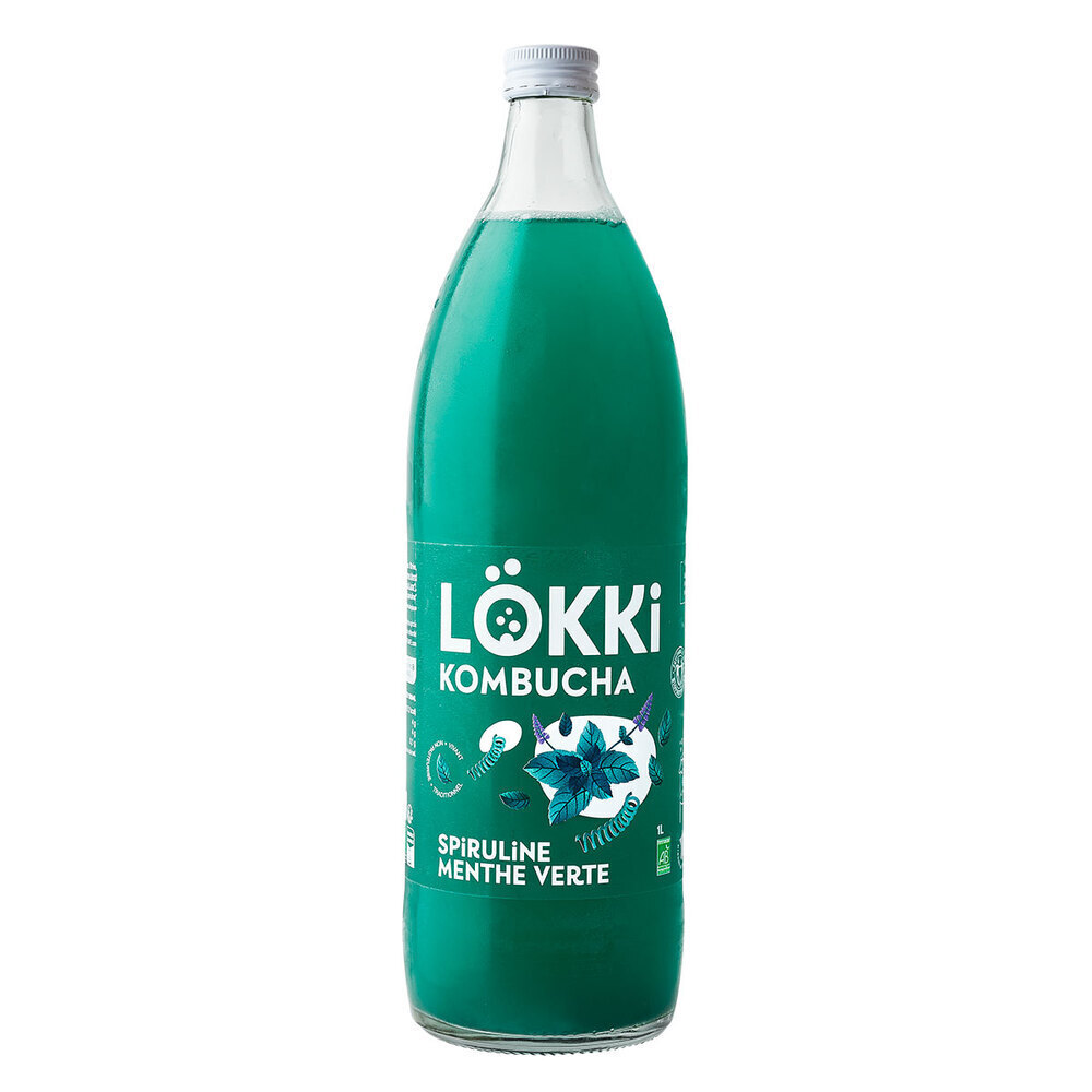 Lökki - Kombucha menthe et spiruline 1L
