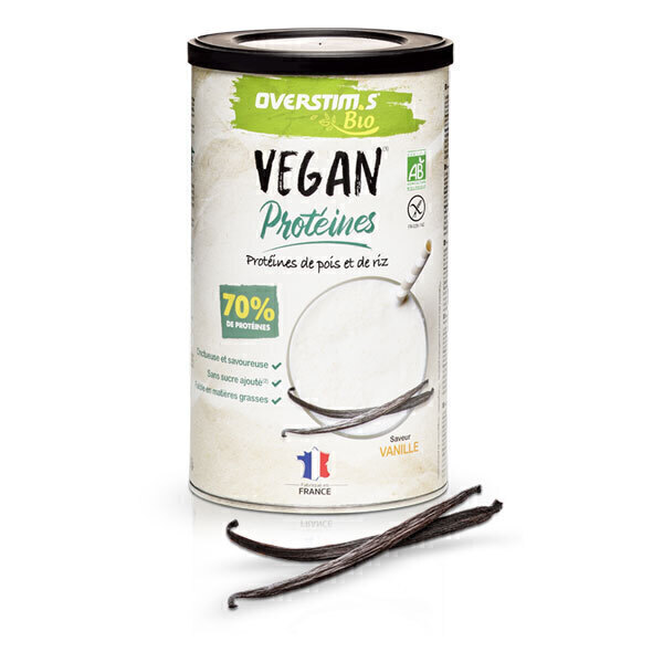 Overstims - Préparation vegan protéinée Vanille 300g