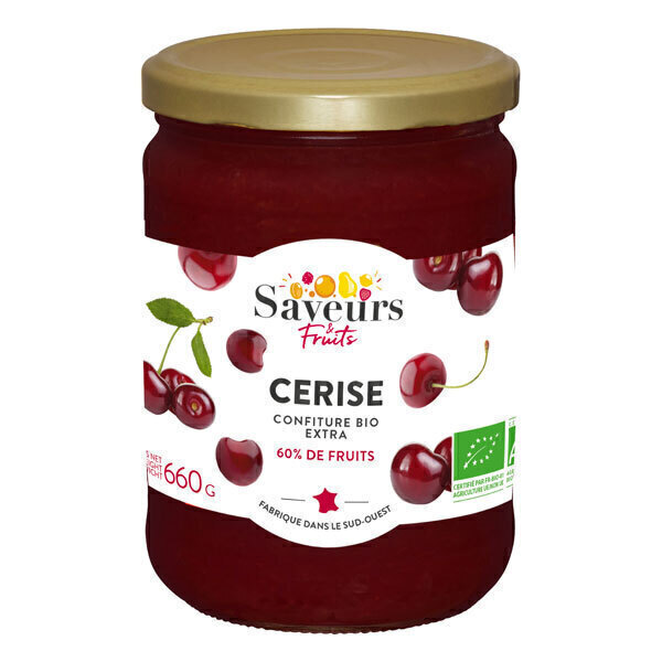 Saveurs & Fruits - Confiture extra cerise 660g