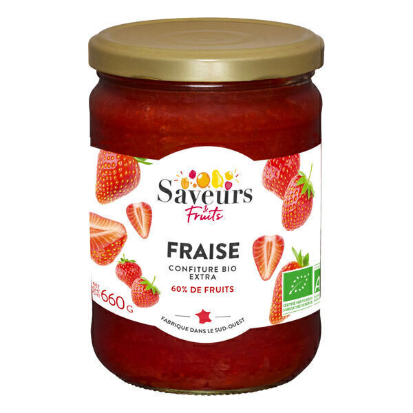 Saveurs & Fruits - Confiture extra fraise 660g