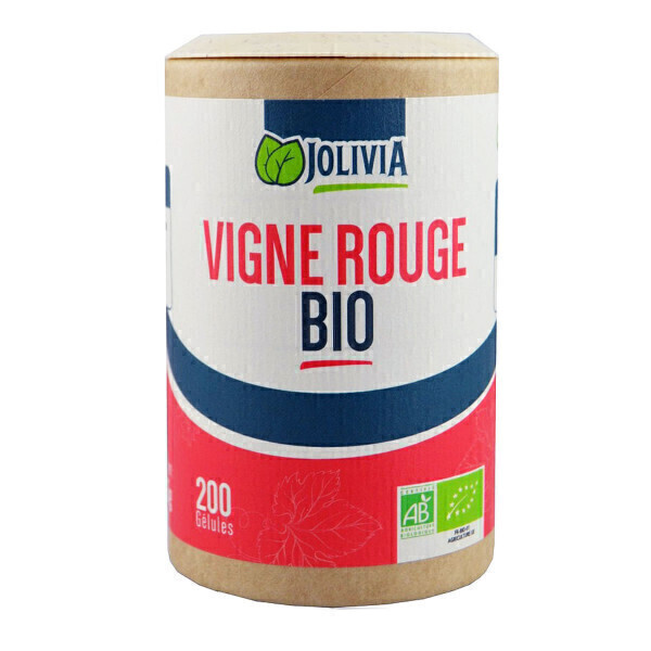 Jolivia - Vigne Rouge Bio - 200 gélules végétales de 250 mg Jolivia - Vigne Rouge Bio - 200 gélules végétales de 250 mg