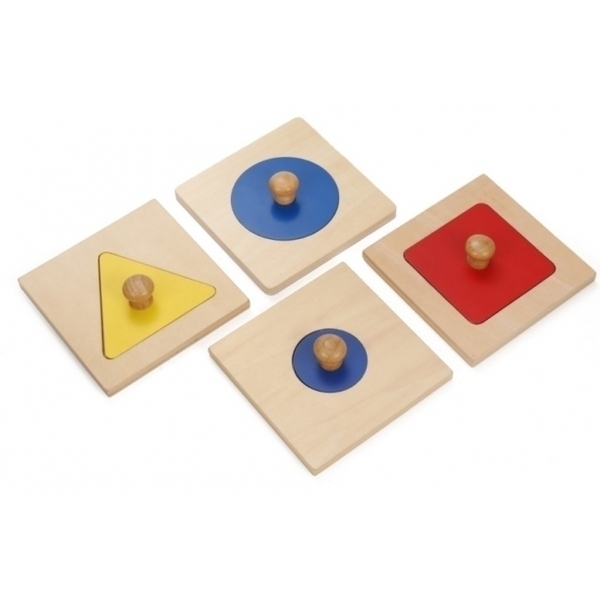 Montessori s'Amuser Autrement - 4 Puzzles une forme