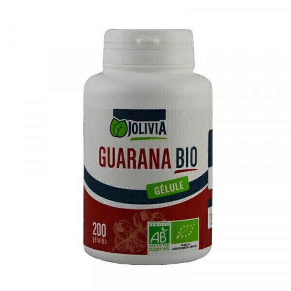 Jolivia - Guarana Bio - 200 gélules végétales de 300 mg Jolivia - Guarana Bio - 200 gélules végétales de 300 mg